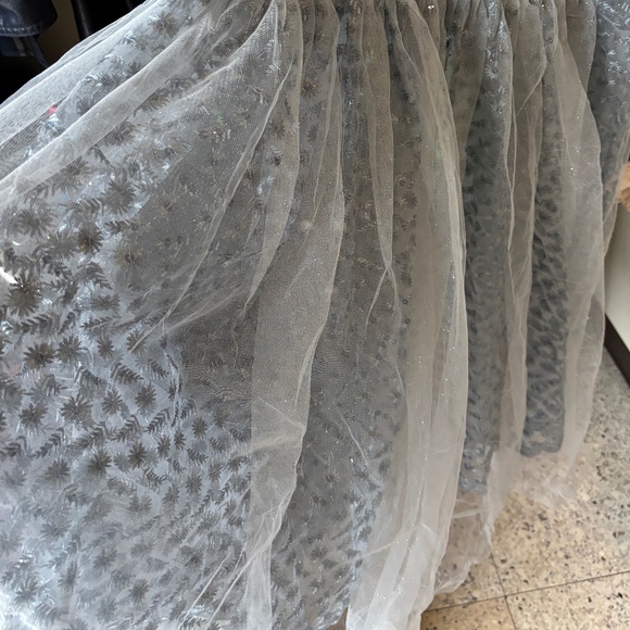 Corset Blue Lace Gown with Cloak (Custom-Made) - Picture 4 of 8